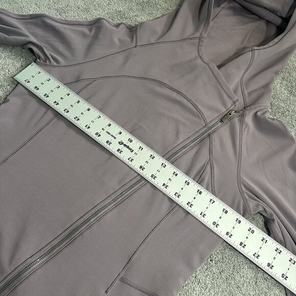 Lululemon Every Journey Hoodie Jacket Sz 12 Asymmetric Full Zip Frosted Mulberry - Picture 11 of 14